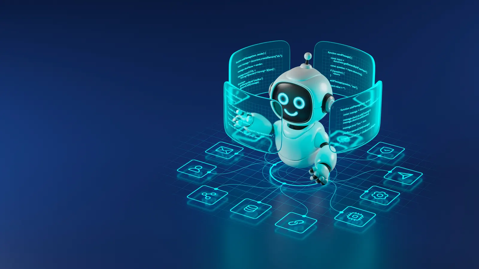 Assistant IA connecté à plusieurs canaux de messagerie